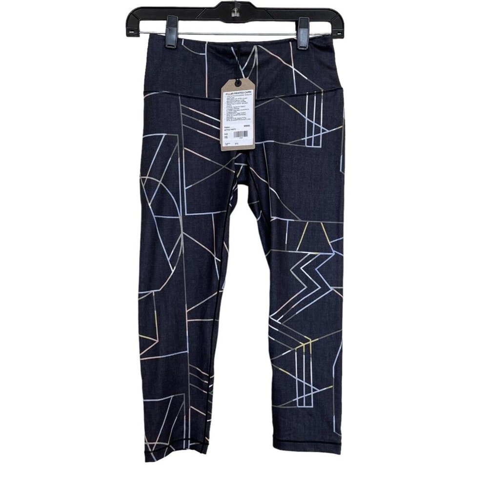 NWT‎ prAna Pillar Printed Capri Pants Womens XS Active Yoga Leggings Capri $75